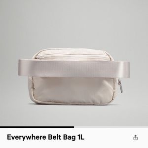 NWT- Lululemon Everywhere Belt Bag- White Opal